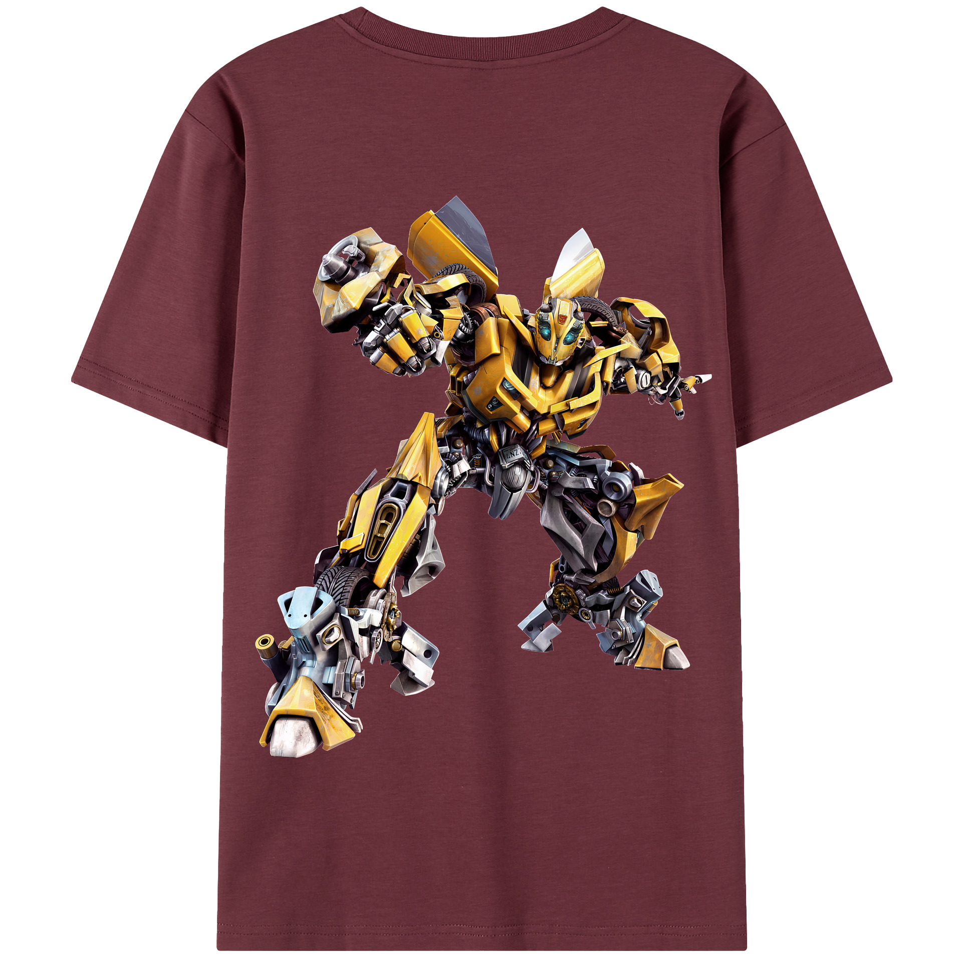 （画像用） Transformers トランスフォーマー 綿100％半袖Tシャツ（背面プリント）